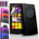 S-Line Silicone Gel Case Cover Pouch For Nokia Lumia 1020 Free Screen Protector 