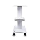 Beauty Salon Trolley Cart,Pedestal Rolling Cart,HOINCO Beauty Salon Wheeled Cart (White)