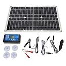 Solar Trickle Charger, 100W 18V Portable Solar Battery Charger Maintainer, Solar Car Battery Charger with MPPT Charge Controller, Lighter Plug, Battery Clamp for Car, Automotive