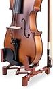 Perlman Musical Instrument Portable, Adjustable and Foldable Stand with Bow Holder for Violin