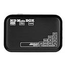 Full HD Mini Box Media Player 1080P Support USB RMVB AVI MKV, Small Size Beautiful Appearance, Strong Compatibility (UK Plug)