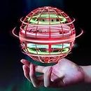 Flying Orb Ball Toys Soaring Hover Fidget Hand Controlled Mini Drone Cosmic Globe Spinning Kids Adults Outdoor Fly Toy Birthday Gift Cool Stuff for Boys Girls 6 7 8 9 10+ Year Old by Tikduck (Red)