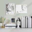 Mr. Marin Nude by Yuki Osada - 2 - Piece Painting Print Set on Paper in Black/Gray/White | 11 H x 8.5 W x 0.01 D in | Wayfair ORIG23-1559 (SET)