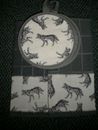 Wolf wolves kitchen towels and potholders