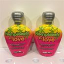 Supre Tan HEMPLESSLY IN LOVE Bronzer Hemp Seed Indoor Tanning Bed Lotion LOT of2