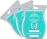 Scentsy, dal mare, Wickless Candle Tart Wax 90,7 gram bar, 3-pack, cera, Blue, 3.2 oz