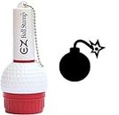 EZ BALL STAMP Golf Ball Stamp/Stamper - Ultra Quick Drying, Smear Free Ink Marker to Personalize Your Ball (Black Bomb)