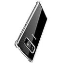 USTIYA Case for Samsung Galaxy Note 8 Clear TPU Four Corners Protective Cover Transparent Soft
