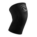 Rehband 5mm Knee Sleeves for Functional Training, Cross-Training & Powerlifting, Weightlifting Knee Support made of Neoprene, Unisex, Colour:Carbon/Black, Size:Medium