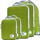 Cipway - 5 Set Compression Packing Cubes for Travel, Ultralight Packing Organizers for Luggage Suitcase & Backpack (Green), L