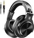 OneOdio A71 Hi-Res Studio Recording Headphones - Wired Over Ear Headphones with SharePort, Professional Monitoring & Mixing Foldable Headphones with Stereo Sound (Black)
