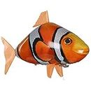SiMbae Remote Control Flying Fish Inflatable Shark Clown Fish Balloon Unique Air Flying Fish Children's Toy Christmas Birthday Gift,Clown fish