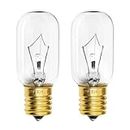 Belleone Light Bulb Fits for LG Microwave Oven - Compatible with LG Frigidaire Kenmore Whirlpool GE Over The Range Microwave, Dimmable 125V 30W E17 Base, Kitchen Night Light, Repalces 6912W1Z004B