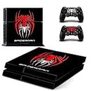 TCOS TECH PS4 Skin Protective Wrap Cover Vinyl Sticker Decals for Playstation 4 Fat Version Console Sticker PS4 Fat Skin Console and Controller (Spider-Man Edition)
