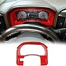 RT-TCZ Dash Board Instrument Trim Cover ABS Interior Dashboard Accessories Trim Cover for Chevy Silverado 2010-2017 for GMC Sierra 2010-2017 Red