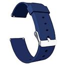 ACM Watch Strap Silicone Belt 22mm compatible with Boat Blaze Smartwatch Casual Classic Band Blue