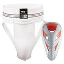 McDavid 325 Classic Cup Supporter with Junior Size Flex Cup, White, Large