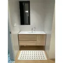 Felpudo con estampado bonito nórdico felpudo antideslizante para sala de estar baño cocina PVC