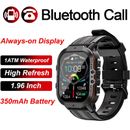 Sports Smart Watches Men Bluetooth Call Smartwatch AMOLED Waterproof Wristband