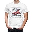 Seek Buy Love Vintage Car T-Shirt, Freedom Open Road Graphic Tee, Classic Car Lover Gift, Retro Style Shirt, Automotive Enthusiast Apparel (Large, White)