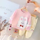 2022 Autumn Kids Clothing Sets for Baby Girls Clothes Outfits Infant Lace T Shirt Pants Cute Cartoon