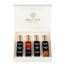 Bella Vita Luxury Man Perfume Gift Set 4 x 20 ml for Men with KLUB, OUD, CEO, G.O.A.T Perfume | Woody, Citrusy Long Lasting EDP Fragrance Scent