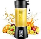 Portable Blender, Personal Blender for Shakes and Smoothies, Blender shake Smoothie for Kitchen Personal Size Blenders with Rechargeable USB, 380Ml Traveling Fruit Veggie Juicer Cup With 6 Blades