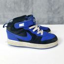 Nike Niños Pequeños Court Borough Mid 2 Niños Zapatos DM8874 001 Azul/Negro Talla 10C
