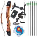 Archery 48" Recurve Bow Kids Teen Bow & Arrows Bow Target Practice Right-handed