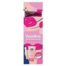 Vaseline Wild Rose Glow Skin Gift Set gifts for her with a lip balm, hand lotion and glass nail file 2 piece