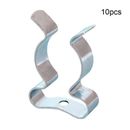 10x TOOL SPRING TERRY CLIPS SNAP SHED CLOSED HEAVY DUTY WALL MOUNT CLIPS NEW