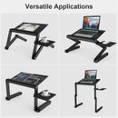 Folding Laptop Desk Table Bed Adjustable Portable Computer Stand Tray Furniture