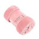 CT Plain Faux Fur Fleece Luxurious Throws Super Soft Warm Cosy Sofa and Bed Blankets (Pink, Single [127x152cms])