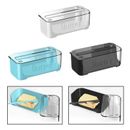 Butter Dish Storage Box Butter Keeper Tray for Refrigerator Home Kitchen