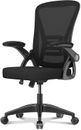 Home Office Chair Computer Swivel Chair Desk Chair Flip-up Armrest Lumbar Suppor