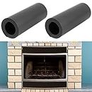 Magnetic Fireplace Draft Stopper - 2pcs Fireplace Vent Covers, Screen Insulation Blocker for Winter Indoor Prevent Cold Air and Heat Loss (Black, 36 x 4in)