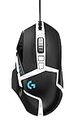 Logitech G502 Hero High Performance Gaming Mouse Special Edition, Hero 16K Sensor, 16 000 DPI, RGB, Adjustable Weights, 11 Programmable Buttons, On-Board Memory, PC/Mac - German Pack - Black/White