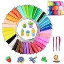 36 Colors Modeling Clay Fluffy Slime,Air Dry Ultra Light Clay,Magic Clay,DIY Soft Magic Clay Craft Air Dry Plasticine Ultra-Light Modeling Dough with Tools,Children Educational Toys & DIY Gifts