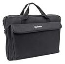 Manhattan London Laptop Bag 17.3", Top Loader, Accessories Pocket, Shoulder Strap (removable), Notebook Case, Black, Three Year Warranty