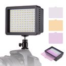 Lampada luce video Photo Studio 160 LED dimmerabile per fotocamera DSLR videocamera DV A8R5