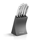 Morphy Richards Accents 974823 5 Piece Knife Block with High Grade Polished Stainless Steel, Titanium