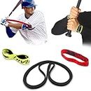 HOTETRI Baseball/Softball Training Equipment for Batting Training, Swing Trainer Aid, Hitting Trainer, Baseball Training (Black - Body Band)