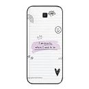 NDCOM for Samsung Galaxy J7 Prime/Samsung Galaxy On Nxt Back Cover Motivational Quote On Notebook Paper Printed Glass Case