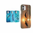 CASE FOR IPHONE 15 14 13 12 11 SE 8 PRO MAX HARD PHONE COVER BEAUTIFUL DOLPHINS