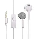 Earphones for Samsung Galaxy Express Prime Earphone Original Like Wired In-Ear Headphones Stereo Deep Bass Head Hands-free Headset Earbud With Built in-line Mic, Call Answer/End Button, Music 3.5mm Aux Audio Jack (YS6, White)