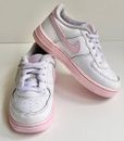 Girls 2020 Nike Air Force 1 Low White Pink CZ5898-100 Toddler Size US 9C