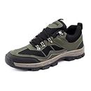 Bacca Bucci® Osprey Men's Waterproof Hiking Shoes: Lightweight, Breathable, and Ideal for Outdoor Trekking, Mountaineering, and Trail Adventures- Olive, Size UK9