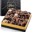 Chocolate Gift Box with Assorted Gourmet Chocolates - Food Gift Basket for Women and Men - Birthday, Thank You, Present idea for Him and Her