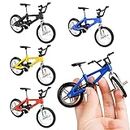 Set 4 Pezzi di Mini Giocattoli della Bicicletta della Lega di Simulazione Creativa Finger Bike Ornamenti della Torta per Bambini Ragazzi Ragazze Regalo