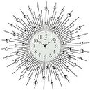 AMS Uhrenfabrik Clock, Silver, 60 x 4 x 414 cm